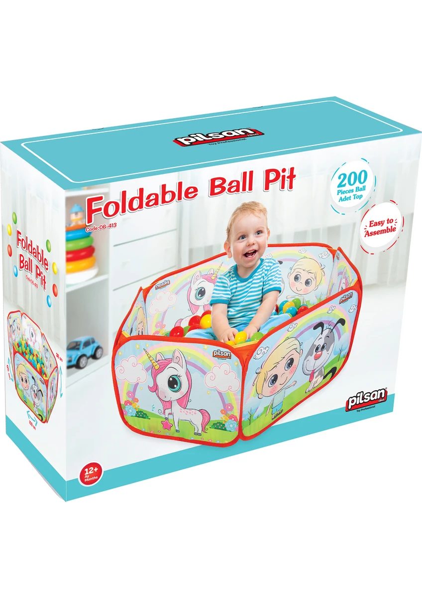 Katlanabilir Top Havuzu – Hafif ve Dayanıklı Malzeme, Çocuk ve Anaokulu Kullanımına Uygun, 83x101x37,5 cm